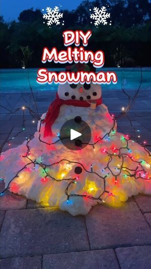 2.6K views · 49 reactions | https://amzn.to/4iggIHD

Melting Snowman DIY ☃️

#christmas #christmasdecor #snowman #meltingsnowman #fyp #foryou #christmasdiy #diy | Laura Jeanne Melted Snowman Ornament Diy, Diy Melted Snowman, Creative Snowman Ideas, Snowman At Night, Yeti Snowman, Melted Snowman Ornament, Snowmen At Night, Snowman Diy, Snowman Ideas