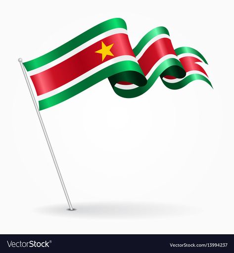 Surinamese pin wavy flag Royalty Free Vector Image Pin Icon, Wavy Flag, Flag Vector, Single Image, Free Vector Images, Png Images, Wind Sock, Vector Images, Vector Free