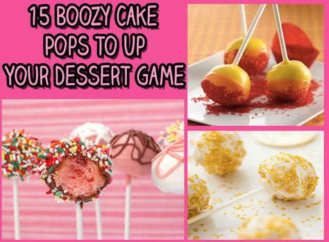 15 Boozy Cake Pops That'll Seriously Up Your Dessert Game Prosecco Cake, Alcohol Cake, Cherry Vodka, Thing To Make, Delicious Clean Eating, Boozy Desserts, Cake Pop Recipe, Salty Cake, Almond Cakes