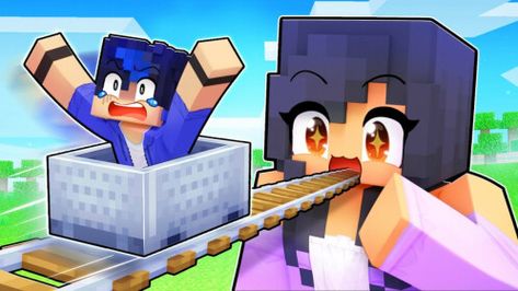 Minecraft Cart, Aphmau Minecraft, Aphmau Youtube, Animal Figures, Join Me, Time Travel, Cute Art, Minecraft, Take A