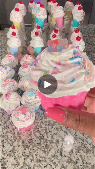 86K views · 3.1K reactions | Alright let’s get into what I call the candyland décor series. Started off my purchasing the cupcake and ice cream dummies from Temu. The spackle is from Home Depot. The ideas are limitless when it comes to decorating these. Let me know if you have any questions. #CandylandChristmas #candylandtheme #christmas2024 | Kimberly Ross Diy Ice Cream Ornaments, Crafts Using Spackle, Spackling Crafts, Candyland Christmas Decorations Diy, Diy Candyland Christmas Decorations, Cupcake Ornament, Diy Ice Cream, Candyland Birthday, Candy Theme