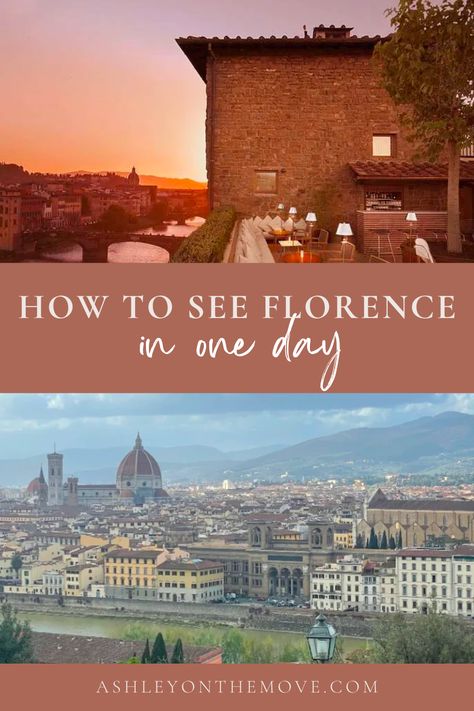 Discover the heart of the Renaissance in just 24 hours with our unforgettable guide to a day in Florence, Italy. Explore iconic landmarks, indulge in mouthwatering cuisine, and lose yourself in Italy's rich art and culture. Don't miss your chance to make this dreamy day in Florence a lifelong memory. One Day In Florence, Tuscany Wine, Visit Florence, Arno River, Rich Art, Travel Jobs, Uffizi Gallery, Italy Travel Tips, Old Bridge