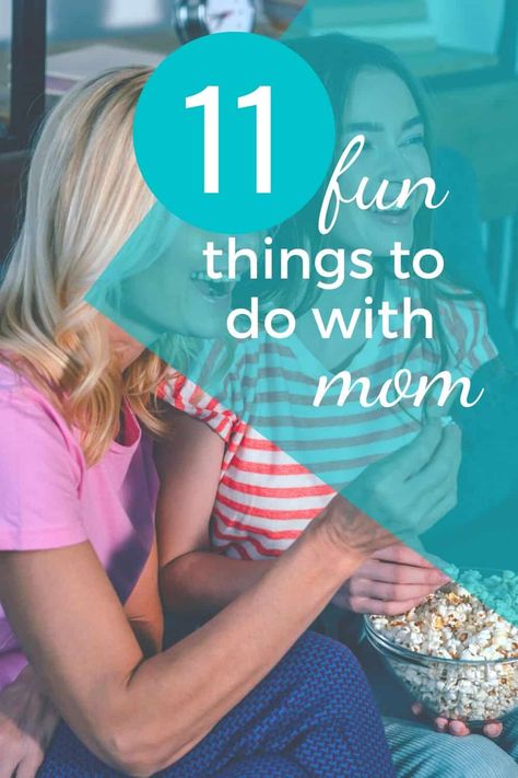 Are you looking for fun things to do with mom for mother's day or just to say I love you? Here is a list of Mother-Daughter Date Ideas! A great list of things to do on a mom,  daughter day out. 11 fun activities for mom and me date nights and adventures perfect for any age. Great for mother-daughter bonding. This is the perfect list for Mother's Day ideas and special days out with mom. #mothersday #mothersdayideas #thingstodowithmomonmothersday #thingstodowithmom #funthingstodowithmom Things To Do With Mom, Mommy Daughter Day, Mom Daughter Dates, Mommy Daughter Dates, Mother Daughter Activities, Daughter Bonding, Daughter Day, Mother's Day Ideas, Mother Daughter Dates