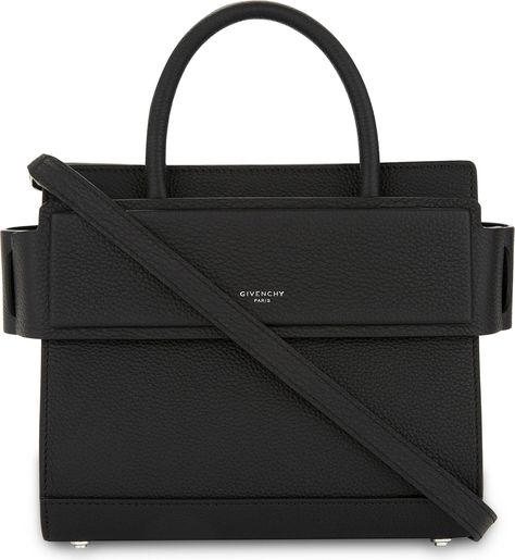 Mini Horizon Leather Cross-body Bag - Black - Givenchy Shoulder bags Dainty Logo, Givenchy Tote Bag, Dark Romanticism, Cat Bag, Leather Satchel Bag, Givenchy Women, Leather Cross, Style Crush, The Horizon