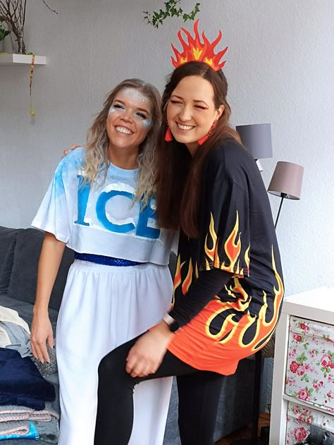 Icy And Spicy Costume, Spicy Costume, Fire And Ice Costume, Ice Costume, Winter Costume, Costume Inspo, Fire And Ice, Rush, Academic Dress