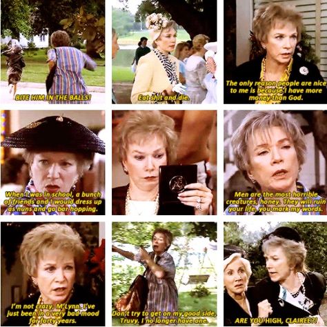 Steel Magnolias - Ouiser Boudreaux Ouiser Steel Magnolias, Steal Magnolias, Steel Magnolias Quotes, Magnolia Movie, Interesting Characters, Steel Magnolias, Shirley Maclaine, Favorite Movie Quotes, Chick Flicks