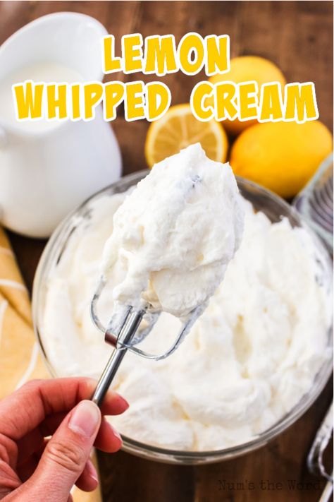 Lemon Curd Whipped Cream, Lemon Whipped Cream Frosting, Lemon Cake Frosting, Lemon Whipped Cream, Cool Whip Frosting, Lemon Cream Cake, Whipped Cream Icing, Healthy Snack Bars, Lemon Pie Filling