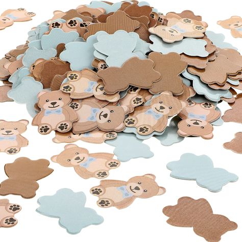 PRICES MAY VARY. What you will receive: you will get 300 pieces of bear shaped confetti in 3 different styles, which will meet your different applying demands and can add an unexpected decorative effect to the whole decoration Serviceable material: our brown bear confetti is made of paper, which is, odorless, safe, reliable, and reusable, which can serve you for a long time; And each paper confetti measures about 2.5 cm/ 0.98 inch, which is small and delicate for you to apply Delicate design: th Bear Table, Bear Baby Shower Theme, Teddy Bear Party, Bearly Wait, Paper Confetti, Bear Theme, Table Confetti, Bear Party, Teddy Bear Baby Shower