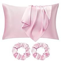 Frizz Free Curly Hair, Pink Pillow Cases, Silk Pillow Case, Cooling Pillow, Silk Pillowcase Hair, Silk Pillowcases, Satin Pillow, Satin Pillowcase, Pink Pillows