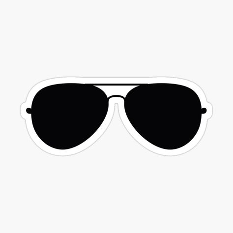 Get my art printed on awesome products. Support me at Redbubble #RBandME: https://www.redbubble.com/i/sticker/Aviator-Sunglasses-Black-Glasses-by-VogelsangPP/62282943.EJUG5?asc=u Glasses Sticker, Sunglasses Sticker, Pilot Glasses, Shading Drawing, Black Aviator Sunglasses, Black Glasses, Aviator Glasses, Kids Sunglasses, Black Sunglasses