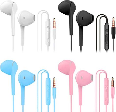 Amazon.com: SIKAMARU Headphone Heavy Bass Stereo Earphones Earbuds with Remote & Microphon,Laptops,Gaming Noise Isolating Tangle Free Headsets in Ear Headphones 4 Pairs: Electronics Beats Headphones Outfit, Headphone Wrap, Diy Headphones, Iphone Headphones, Bose Headphones, Wireless Noise Cancelling Headphones, Running Headphones, Headphones Design, Music Headphones