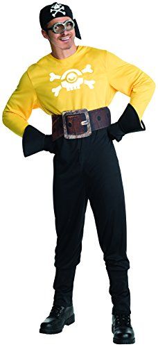 Rubies Costume Co Mens Minion Pirate Multi Standard Pirate Minion, Adult Minion Costume, Superman Halloween Costume, Barbarian Costume, Native American Halloween Costume, Minion Costume, Clueless Halloween Costume, Pirate Bandana, Girl Group Costumes