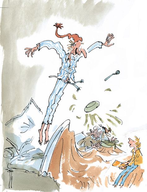 Quentin Blake Charlie and the chocolate factory illustration Roald Dalh, Quentin Blake Illustrations, Factory Illustration, Chris Riddell, Quentin Blake, Hip Hip Hooray, Charlie And The Chocolate Factory, Hip Hip, Willy Wonka