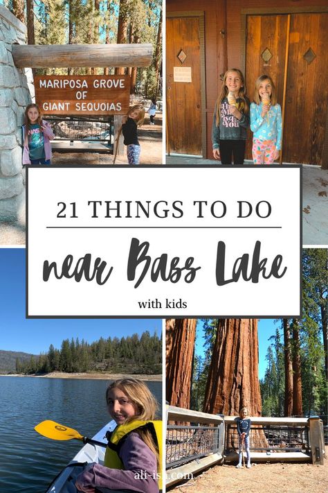 Bass Lake California, Yosemite Trip, Bass Lake, Activities To Do, California Travel, Beautiful Place, Travel With Kids, Travel Usa, Day Trips