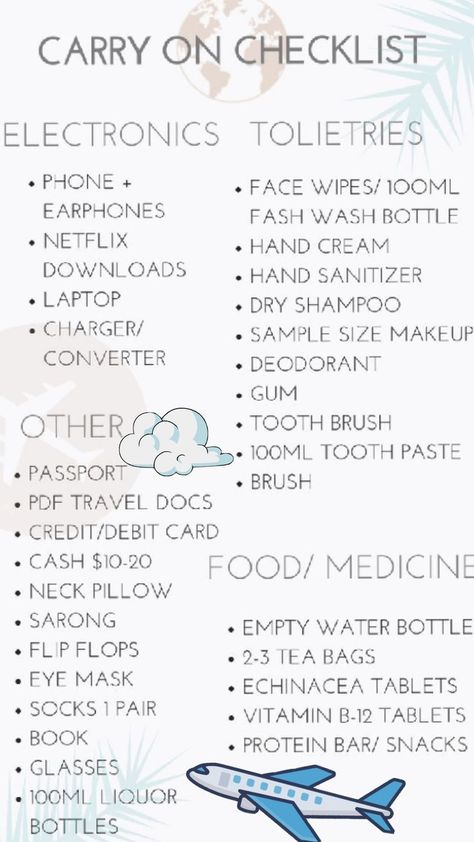 this is a checklist for your first time flying so you won't forget the essentials Teabags For Eyes, First Time Flying, Water Bottle Flip, Empty Water Bottle, Career Vision Board, Food Medicine, Liquor Bottles, Snack Bar, Protein Bars