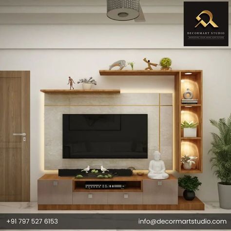 Modern TV unit interior design in furniture is distinctly fashionable. Nonetheless, they are relaxed and extremely elegant in nature. A stylish. Get An Estimate. Book A Free Consultation. 7975276153 #BeautifulHome #trends2022 #homedecor #homedecor #decormartstudio #interiordesigning #interiordesigner #interiordesigners #interiordesignerbangalore #interiordesign #interiordesigncompanies Tv Cabinet Design Modern, Ruang Tv, Modern Tv Room, Modern Tv Unit Designs, Tv Unit Design Modern, Tv Unit Furniture Design, Tv Unit Decor, Modern Tv Wall Units, Tv Unit Interior Design