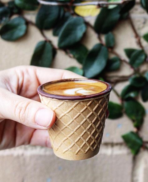 1,996 Likes, 89 Comments - ☕️ Coffee (@coffee) on Instagram: “Coffee in a waffle cone, mind blown Tag @coffee in your top 's using #EEEEEATS + #COFFEEEEE :…” Coffee Cone, Coffee In A Cone, Coffee Truck, Waffle Cone, Waffle Cones, Coffee Photography, Coffee Design, Coffee Cafe, Beignets