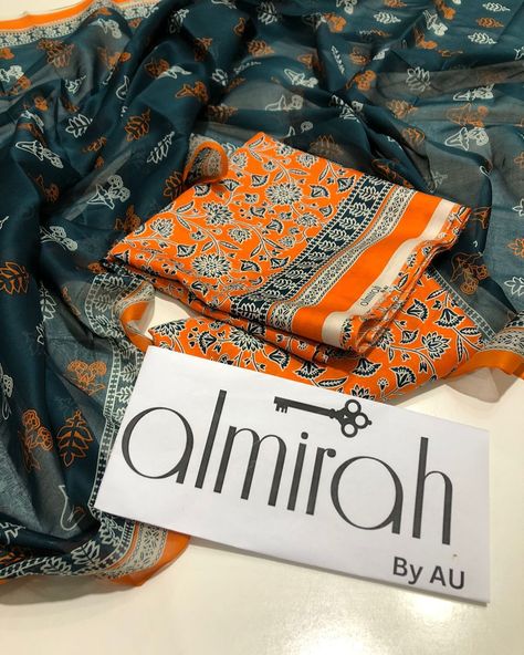 *Original Almirah 3pc💯✨* *Vol,7ALL NEW DESIGN LAWN COLLECTION✨* ❗ PRINT LAWN SHIRT ❗PRINT LAWN VOIL DUPPATA ❗DYED LAWN TROUSER All, DESGNI AVAILABLE CONFIRM YOUR ORDER NOW *price 2999* Pure Cotton Suits, Lawn Shirts, Lawn Suits, Cotton Suits, Fabric Bundle, Viral Post, News Design, New Design, Shirt Print