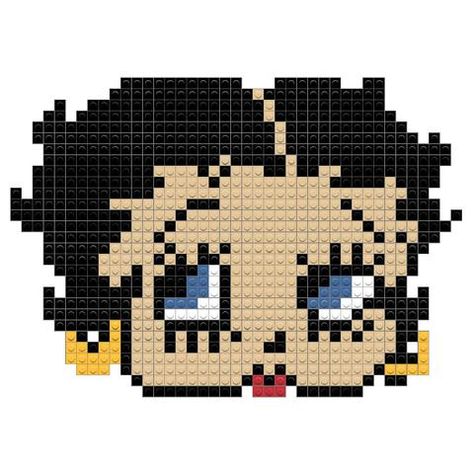 Hama Art, Miyuki Beads Pattern, Perler Art, Betty Boop Art, Pixel Drawing, Crochet Motif Patterns, Pixel Crochet, Pixel Art Grid, Tapestry Crochet Patterns