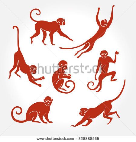 Znalezione obrazy dla zapytania monkey side view standding Monkey Silhouette, Monkey Illustration, Class Art Projects, Monkey Tattoos, Year Of The Monkey, Indian Tattoo, Silhouette Images, Seal Design, Indian Art Paintings