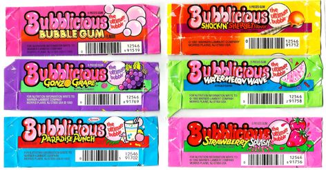 Bubblicious Gum, Bubble Gum Flavor, Old Commercials, 90s Childhood, Chewing Gum, 10 Seconds, 90s Kids, Nutrition Information, Bubble Gum