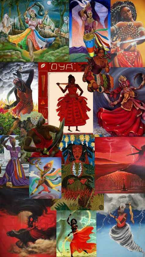 Goddess Oya, Oya Orisha, Oya Goddess, Hood Life, African Mythology, African Goddess, Spiritual Paintings, African Royalty, African Spirituality