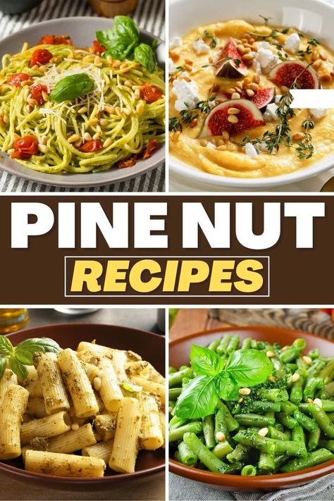 If you’re looking for a way to add some crispiness and crunchiness to your meals, check out these easy pine nut recipes. Enjoy pasta, pesto, salad, and more! Pinenut Recipes Dinners, Pasta Pine Nuts Recipe, Pine Nuts Benefits, Pine Nuts Recipes, Pasta Pesto Salad, Pine Nut Pasta, Pine Nuts Pasta, Fruitarian Diet, Nuts Recipes