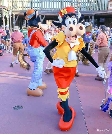 Where to Find Clarabelle Cow at Disney World Clarabelle Cow Disney, Mirabel Disneyland, Clarabelle Cow, Critter Country Disneyland, Disney Animal Kingdom Dinoland, Character Dance, Disney’s Animal Kingdom, Disney Transportation, Country Bears