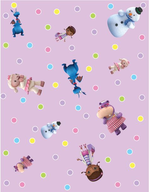 Wrap Paper Doc Mcstuffins Wallpaper, Doc Mcstuffins Printables, Doc Mcstuffins Birthday Party, Doc Mcstuffins Party, Doc Mcstuffins Birthday, Bubble Guppies Birthday, Mickey Mouse Parties, Ladybug Party, Rick Y Morty