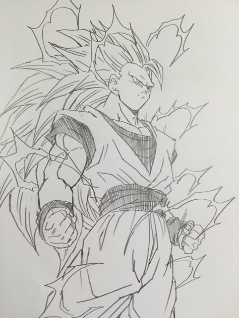 Eerie Drawings, Goku Ssj3, Dbz Drawings, Dragonball Art, Dragon Super, Image Dbz, Goku Drawing, Easy Draw, Ball Drawing