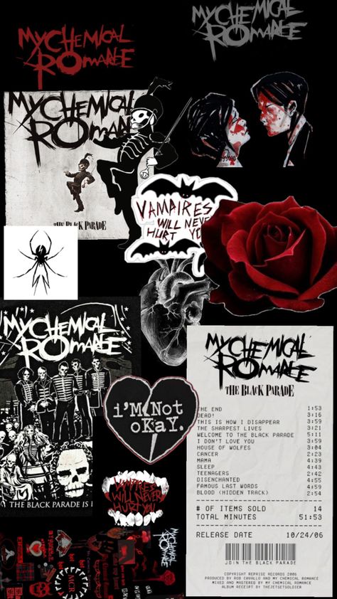 Mcr Lockscreen Aesthetic, Mcr Halloween Wallpaper, Mcr Wallpaper Aesthetic, Wonderland Core, Altered Moments, Mcr Wallpaper, My Chemical Romance Wallpaper, Portrait Drawing Tips, Iphone Wallpaper Classy