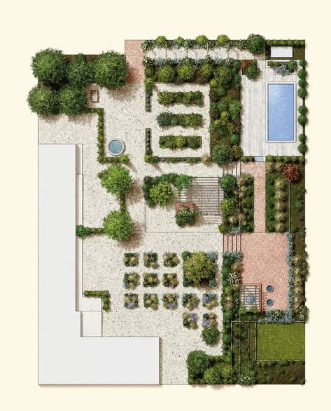 Italian Hillside, Reka Bentuk Landskap, Resort Landscape, Italy Garden, Echinacea Plant, Site Plan Design, Hillside Villas, Moroccan Garden, Landscape Design Drawings