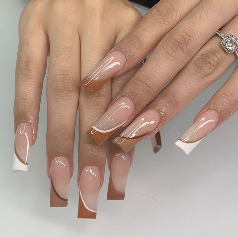 Brown Acrylic Nails, Drip Nails, Classy Acrylic Nails, Short Square Acrylic Nails, Long Acrylic Nails Coffin, Acrylic Nails Coffin Pink, Long Square Acrylic Nails, Bling Acrylic Nails, Acrylic Nails Coffin Short