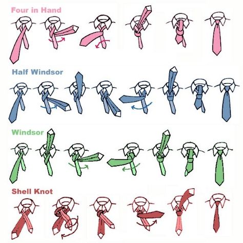 Tie a tie techniques - Top 68 Lifehacks and Clever Ideas that Will Make Your Life Easier How To Tie A Necktie, Simpul Dasi, Tie A Necktie, Kraf Diy, Handy Dandy, Tie Knots, Household Hacks, Necktie, Different Types