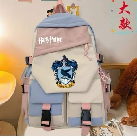 Harry Potter School Supplies, Harry Potter Bag, Harry Potter Backpack, Harry Potter Theme Birthday, Cumpleaños Harry Potter, Harry Potter Accessories, Harry Potter Room Decor, Harry Potter Items, Stylish School Bags