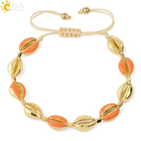 Csja Cowrie Shells Bracelets Gold Color Sea Puka Shell Beaded Bracelet For Women Girl Braided 2020 Seaside Summer Jewelry S536 - Bracelets - AliExpress Puka Shell Bracelet, Men Boho, Boho Men, Bangles For Women, Cowrie Shells, Puka Shell, Bracelets Gold, Bracelet Fashion, Shell Bracelet