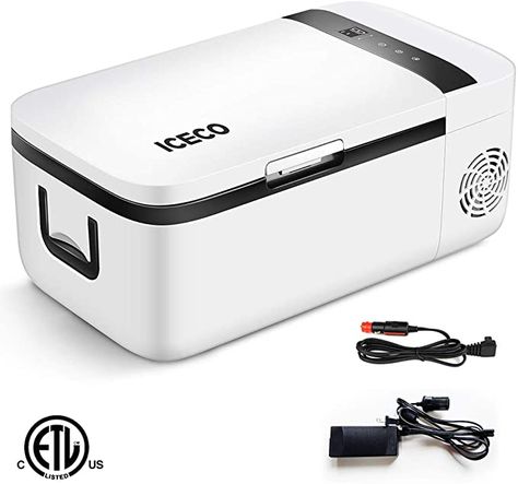 Amazon.com: ICECO T12 Portable Refrigerator, Touch Control, Car Freezer (14 Quart), Touch Screen, DC 12/24 V, AC 110-240V, 0℉ to 50℉, Home & Car Use: Automotive Best Counter Depth Refrigerator, Mini Fridge With Freezer, Small Cooler, Fridge Cooler, Portable Refrigerator, Counter Depth Refrigerator, Portable Fridge, Microcar, Compact Refrigerator