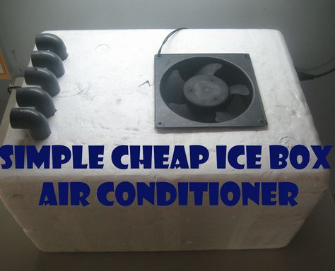 In this instructable I will be showing you how to build a cheap air conditioner from a Styrofoam ice box. This is an extremely easy build and shouldn'... Diy Swamp Cooler, Homemade Ac, Homemade Air Conditioner, Cheap Air Conditioner, Diy Air Conditioner, Swamp Cooler, Diy Rustic Home, Homemade Shampoo, Cooler Box