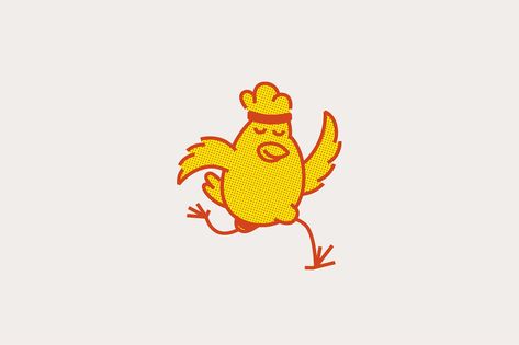 Chicken Projects | Photos, videos, logos, illustrations and branding on Behance Chicken Running, Chicken Projects, Chicken Brands, Chicken Filet, Chicken Logo, Chicken Illustration, Chicken Snacks, Brand Advertising, Online Logo Design