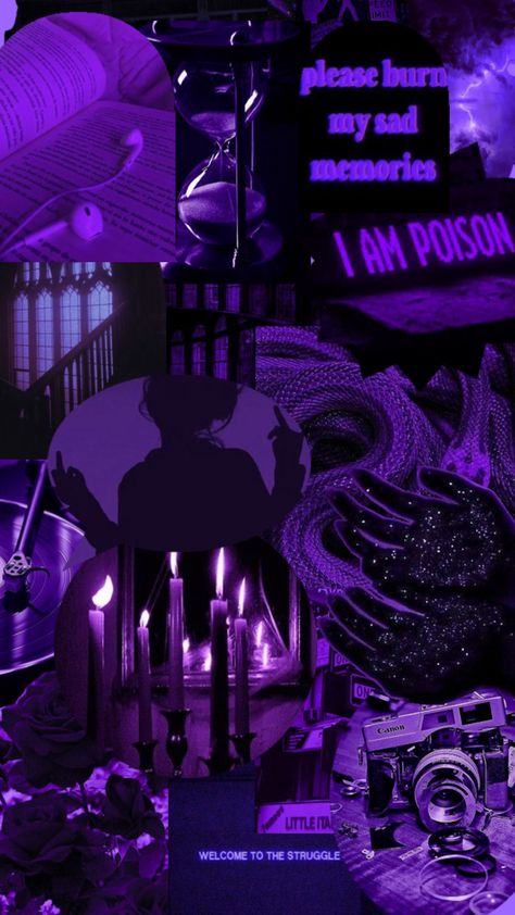 Dark Purple Collage, Purple Collage Wallpaper, Dark Purple Aesthetic Wallpaper, Taurus Things, Aesthetic Wallpaper Collage, Purple Collage, Purple Aesthetic Wallpaper, Dark Purple Aesthetic, Collage Wallpaper