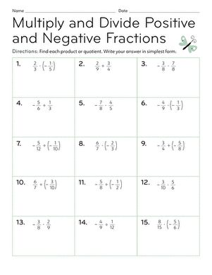 Next stop: Pinterest Proper Fractions, Seventh Grade Math, Fraction Practice, Multiplication Activities, Rational Numbers, Subtracting Fractions, Fractions Worksheets, Homeschool Math, Adding And Subtracting