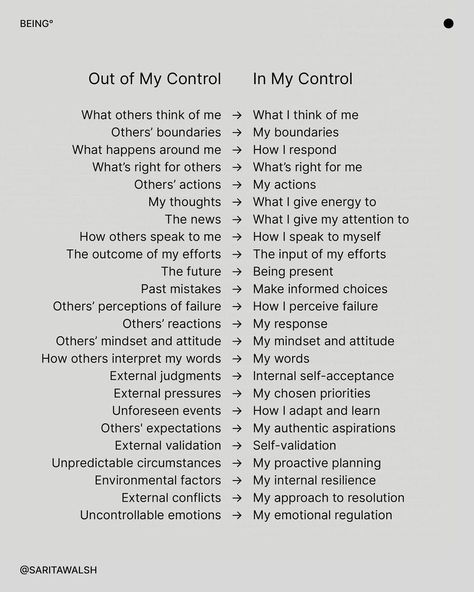 A gentle reminder: Many of our struggles originate in the mind. Cultivate inner peace by releasing attachment to things beyond our control… | Instagram Sarita Walsh, Releasing Attachment, Productive Era, Releasing Control, Therapist Tips, Tiktok Tips, Twenty Twenty, A Gentle Reminder, Instagram Creative Ideas