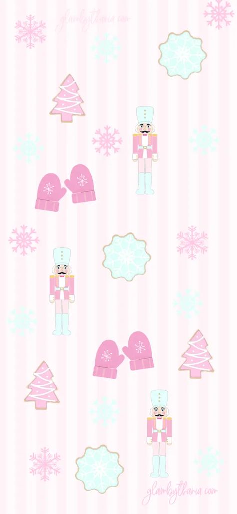 25+ Pink Christmas Wallpaper For The Girly Girls - Emerlyn Closet Pink Nutcracker Wallpaper, Christmas Wallpaper Nutcracker, Pink Gingerbread Wallpaper, Nutcracker Wallpaper Iphone, Christmas Nutcracker Wallpaper, Coquette Christmas Wallpaper, Nutcracker Wallpaper, Pink Christmas Iphone Wallpaper, Pink Christmas Wallpaper