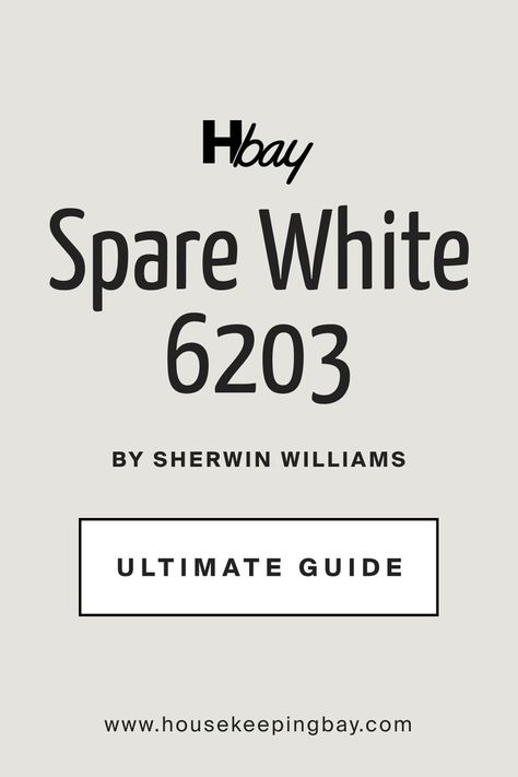 Spare White SW 6203 by Sherwin-Williams. The Ultimate Guide White Home Exterior, Mega Greige, White Exterior Paint Colors, Off White Paint Colors, Sherman Williams, White Exterior Paint, Sherwin Williams White, Exterior Facade, Dover White