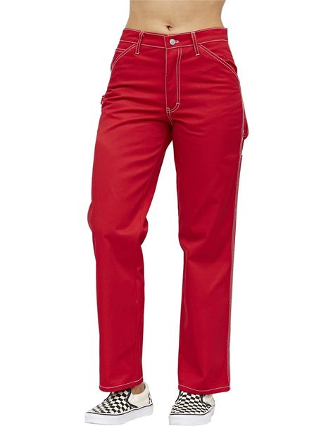 Emily Ratajkowski’s Red Cargo Pants Are $50 & Worth Adding To Your Lineup ASAP Red Cargo Pants, Jeans Heels Outfit, Ripped Pants, Jeans Outfit Women, Heels Outfits, Gucci Gucci, Silk Trousers, Carpenter Pants, Fashion Joggers