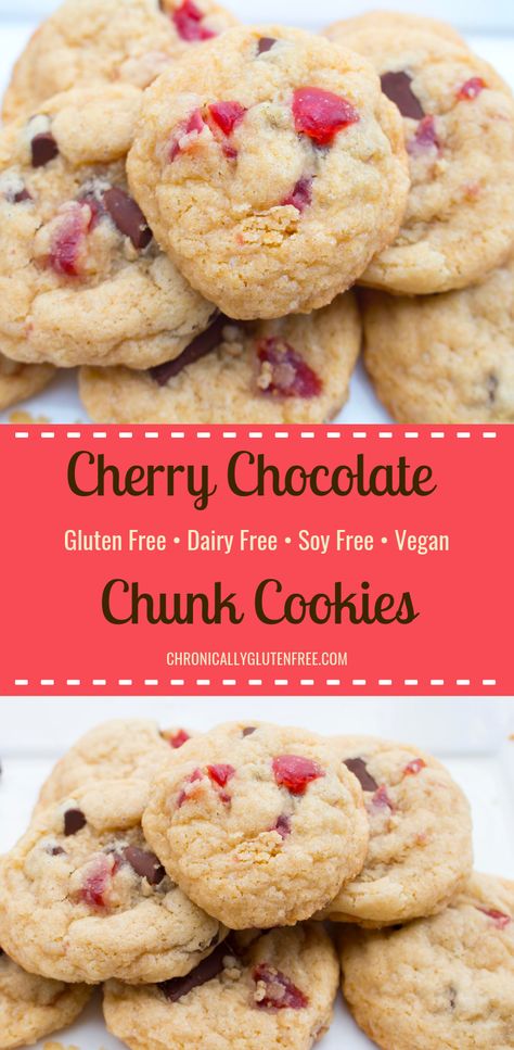 Gluten Free Cherry Cookies, Dairy Free Cookies Christmas, Hoshimotos Diet, Soy Free Cookies, Dairy Free Christmas Cookies, Soy Free Desserts, Gluten Recipes, Xmas Cookie, Dairy Free Soy Free