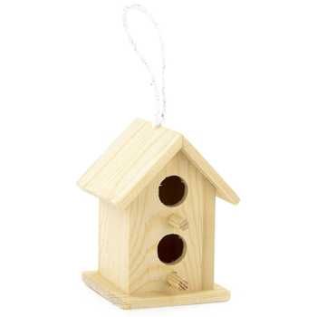 Wood 2-Hole Mini Birdhouse Mini Birdhouse, Wood Bird Feeder, Wood Birdhouses, Bird Houses Painted, Got Wood, Wood Bird, Diy Projects Videos, Wood Working For Beginners, Fabric Bolts