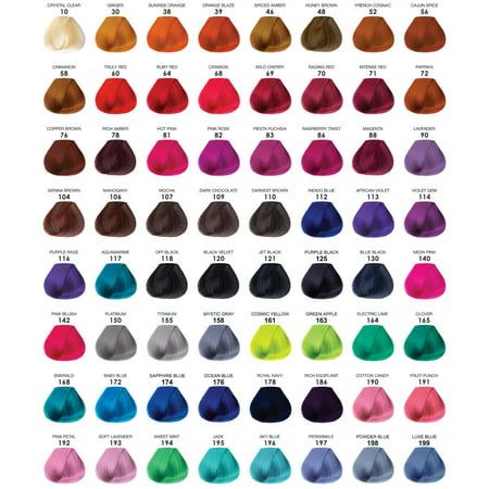 [12 COLORS] Adore Semi Permanent Hair Color [PICK YOUR COLORS & EMAIL US] * BEAUTY TALK LA * Adore Semi Permanent Hair Color, Adore Hair Dye, Periwinkle Hair, Dyed Hair Blue, Pink Hair Dye, Brown Hair Dye, Hair Color Chart, Semi Permanent Hair Color, Random Colors