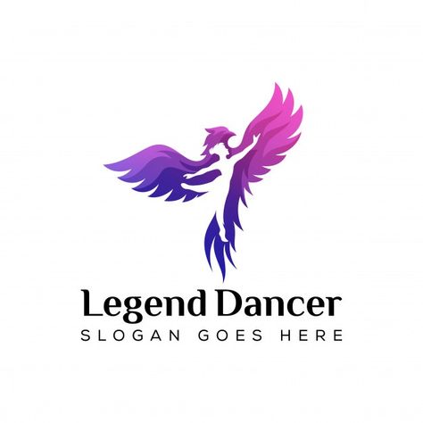 Dancer with phoenix logo concept, legend... | Premium Vector #Freepik #vector #logo #abstract #design #corporate Dancer Logo, Small Phoenix Tattoos, Phoenix Logo, Dance Logo, Dance Silhouette, Personal Branding Logo, Dancer Silhouette, Silhouette People, Dancers Art