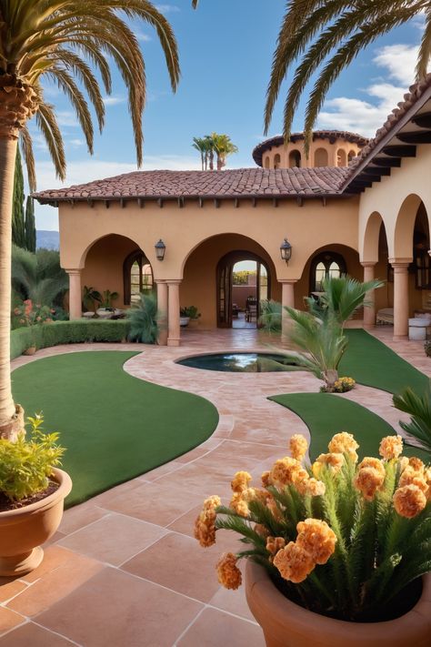 12 Gorgeous Modern Hacienda Home Style You’ll Love - Cabin Nook Hacienda Home, Terracotta Accents, Spanish Colonial Architecture, Modern Hacienda, Arched Doorways, Hacienda Homes, Hacienda Style, Colonial Architecture, Home Makeover